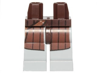 Hips and Light Bluish Gray Legs with 2 Silver Dots, Reddish Brown Coattails and Holster Pattern