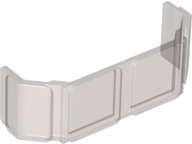 Glass for Train Front 2 x 6 x 2