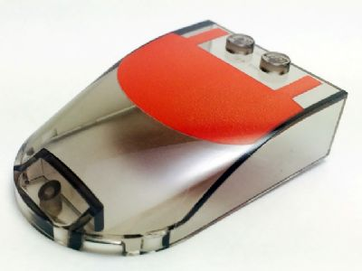 Windscreen 6 x 4 x 1 1/3 Canopy Straight Sides with Red Roof Pattern