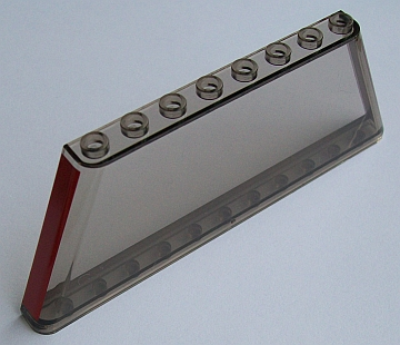 Windscreen 1 x 12 x 4 Tapered with Red Stripe on Both Ends Pattern