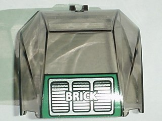 Windscreen 4 x 6 x 4 Canopy with Hinge with 'BRICK' Text and Grille Pattern