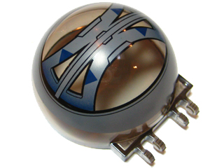 Windscreen 6 x 6 x 3 Canopy Half Sphere with Dual 2 Fingers with SW Droid Tri-Fighter Dark Blue Triangles Pattern