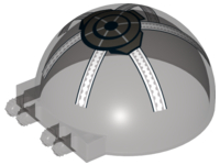 Windscreen 6 x 6 x 3 Canopy Half Sphere with Dual 2 Fingers with SW Republic Gunship Pattern