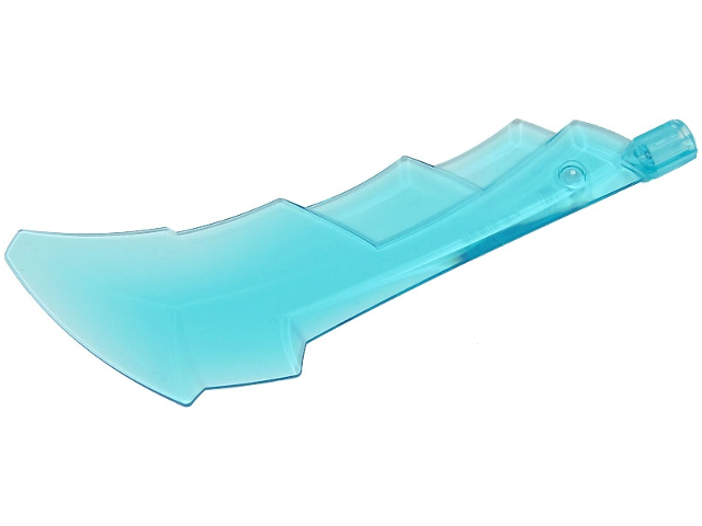 Large Figure Weapon, Blade Serrated with Axle Hole : Part Large Figure Weapon, Blade Serrated with Axle Hole : Part