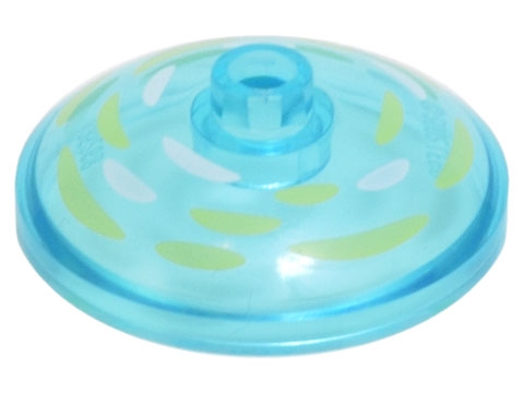 Dish 3 x 3 Inverted (Radar) with White and Bright Light Yellow Brushstrokes Pattern