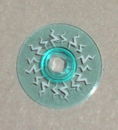 Dish 2 x 2 Inverted (Radar) with White Lightning Bolts Pattern