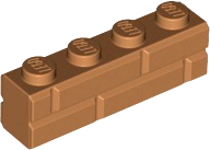 NEW!!! Lego Dark Bluish Grey Brick 1x4 Masonry 4 pieces 15533