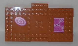 Brick, Modified 8 x 16 with 1 x 4 Indentations and 1 x 4 Plate with Floor Mats Pattern