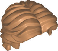 Minifigure, Hair Short Wavy with Center Part : Part 26139 Minifigure, Hair Short Wavy with Center Part : Part 26139