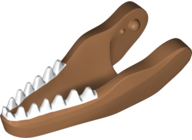 Dinosaur Jaw Lower Carnotaurus with White Teeth Pattern