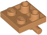 Plate, Modified 2 x 2 with Bar on Bottom