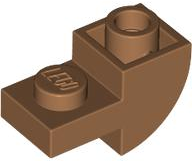 Slope, Curved, Inverted 2 x 1 with Recessed Stud