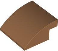 Slope, Curved 4 x 4 x 1 2/3 in Medium Nougat