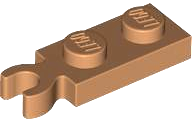 Plate, Modified 1 x 2 with Clip on End (Vertical Grip)