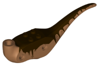Dinosaur Body Raptor with Dark Brown Top Pattern