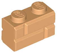 LEGO 65pcs NEW Nougat 1x2 Masonry Brick Bulk Lot 4656783 98283