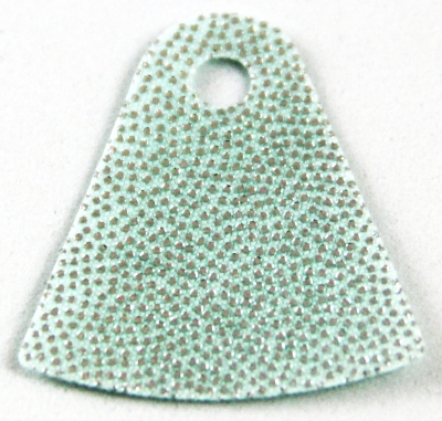 Mini Doll, Cape Cloth, Friends, Tapered with Curved Bottom and Small Top Hole with Silver Dots Pattern - Traditional Starched Fabric