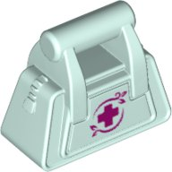 Friends Accessories Handbag with Magenta Cross Pattern