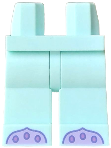 Light aqua legs featuring lavender tentacles with medium lavender suction cups and blue violet outlines.