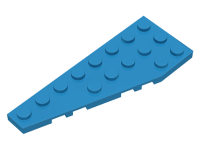 Lego 1 pair of Dark Bluish Gray 8x3 wedge plate wings ship 