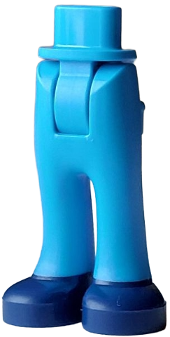 Mini Doll Hips and Trousers with Back Pockets with Molded Dark Blue Shoes Pattern - Thick Hinge