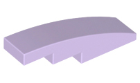 20 NEW LEGO Slope Curved 2 x 1 No Studs Dark Purple