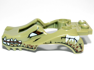 Flywheel Fairing Crocodile Shape with Reddish Brown and White Crocodile Pattern