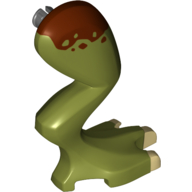 Dinosaur Leg Large (Rear) Stygimoloch Right with Pin, Tan Claws and Dark Brown Blotch Pattern