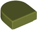 Tile, Round 1 x 1 Half Circle Extended