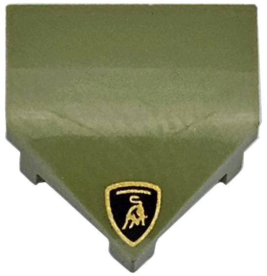 Wedge 2 x 2 x 2/3 Pointed with Lamborghini Logo Pattern