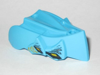 Hero Factory Creature Head, Jaw without Axle Hole with 4 Yellow Eyes Pattern