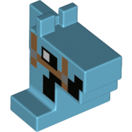 Creature Head Pixelated Horse with Straps and Side of Face Pattern (Minecraft Horse)