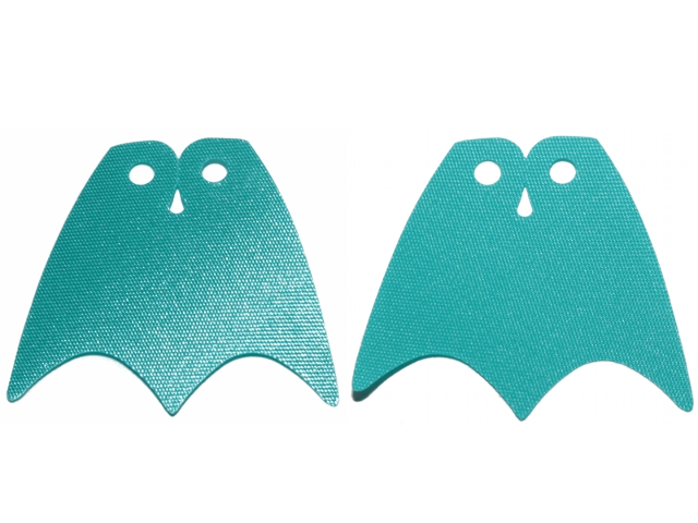 Mini Doll, Cape Cloth, Scalloped 3 Points - Traditional Starched Fabric, One Side Shiny