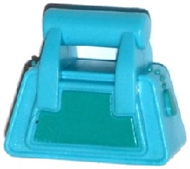 Friends Accessories Handbag with Dark Turquoise Zipper and Side Pattern