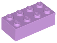 Lego Purple 1x2 Bricks Blocks 1 x 2 New Lot Of 50