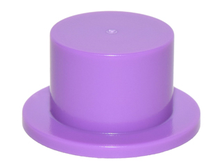 Lego Minifig Top Hats x 8 Medium Lavender