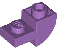 Slope, Curved, Inverted 2 x 1 with Recessed Stud
