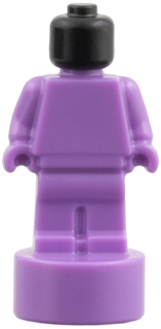 Minifigure, Utensil Statuette / Trophy with Molded Black Head Pattern