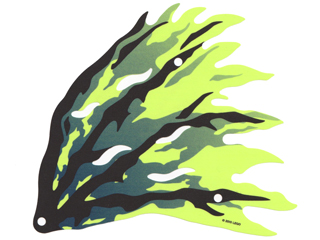 Cloth Wing Dragon Right with Black and Dark Blue Streaks Pattern