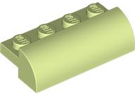 Slope, Curved 2 x 4 with 4 Recessed Studs