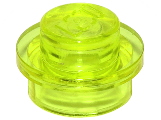 LEGO Parts NEW Pack of 10 Plate Round 1x1 4073 TRANS BRIGHT GREEN