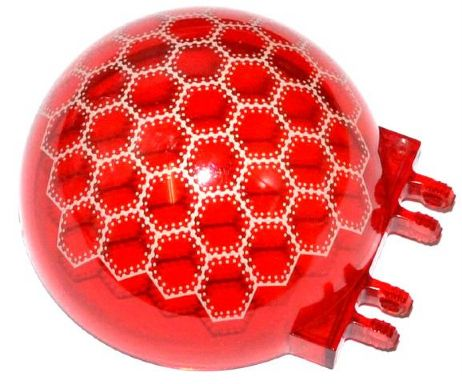 Windscreen 6 x 6 x 3 Canopy Half Sphere with Dual 2 Fingers with White Compound Eye Pattern