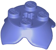 Plant Leaves 2 x 2 with 4 Petals and Axle Hole