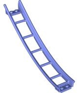 Train, Track Roller Coaster Ramp Large Lower Part, 6 Bricks Elevation