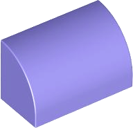 Slope, Curved 1 x 2 with Bottom Stud Holder