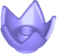 Minifigure, Headgear Crown Eggshell with 5 Points and Center Stud