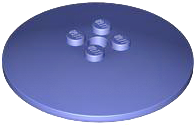 Dish 6 x 6 Inverted (Radar) - Solid Studs