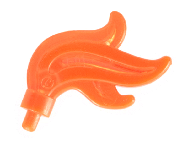 Fluorescent Orange Feather/Plume 4540865 100pc Lot New Lego Tr 