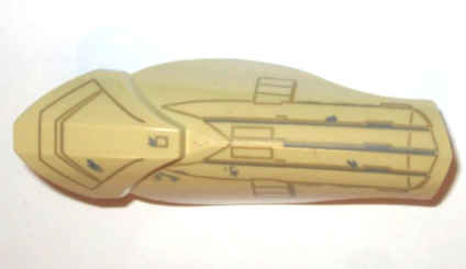 Large Figure Armor, Leg Shin Guard with Ball Joint Socket and Scarif Trooper Pattern