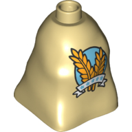 Duplo, Brick 2 x 2 x 2 Bag with Wheat Pattern